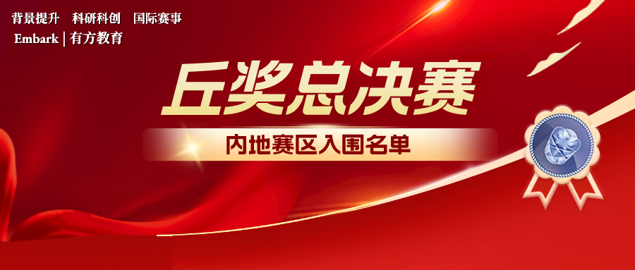  2022丘成桐中学科学奖总决赛内地赛区入围名单公布！