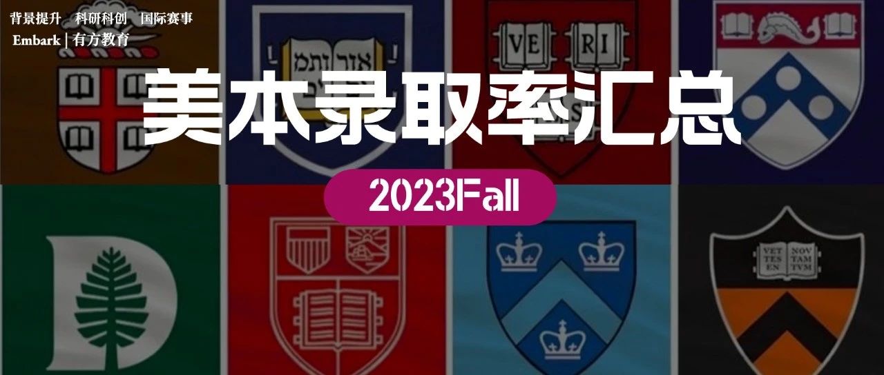TOP美本23Fall录取率大集合 这几所藤校更偏爱中国学生……